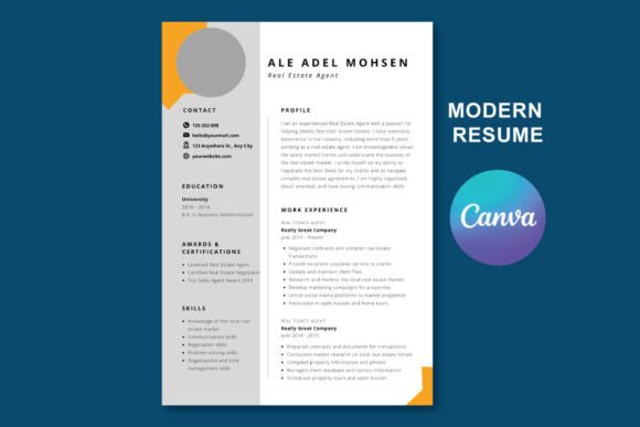 Download Modern Resume Template with Photo, 2025 - Resume template Collection